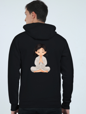 All-Season Comfort - Praying Girl: Unisex Heavyweight Zip Hoodie