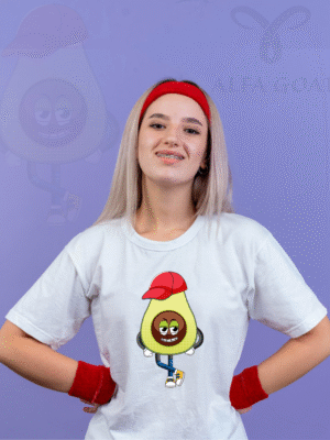 Unisex Oversized Cap Avocado T-Shirt