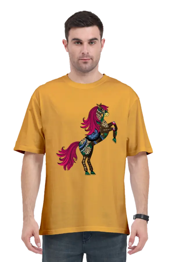 Majestic Horse: Unisex Oversized Classic T-Shirt - Image 4