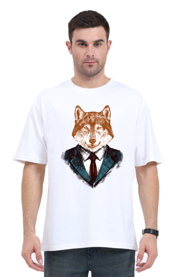 The Dapper Fox: Unisex Oversized Classic T-Shirt - Image 3