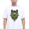 Fearless Wolf: Unisex Oversized Classic T-Shirt - Image 2