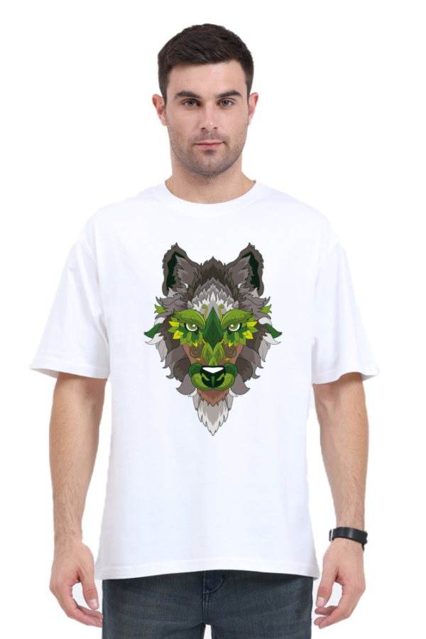 Fearless Wolf: Unisex Oversized Classic T-Shirt - Image 2