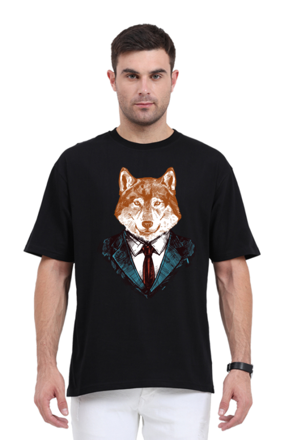 The Dapper Fox: Unisex Oversized Classic T-Shirt - Image 2