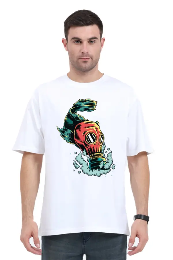 Masked Mystery: Unisex Oversized Classic T-Shirt - Image 5