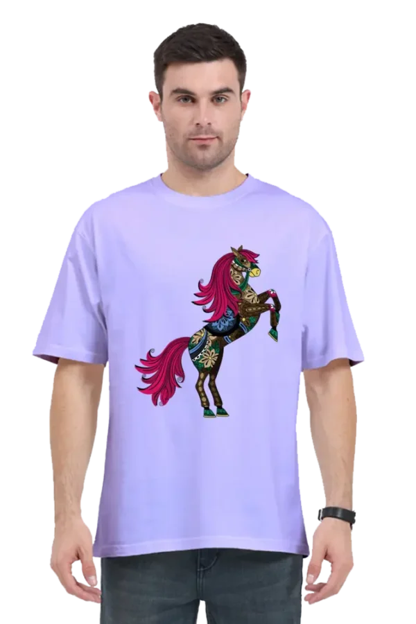Majestic Horse: Unisex Oversized Classic T-Shirt - Image 3