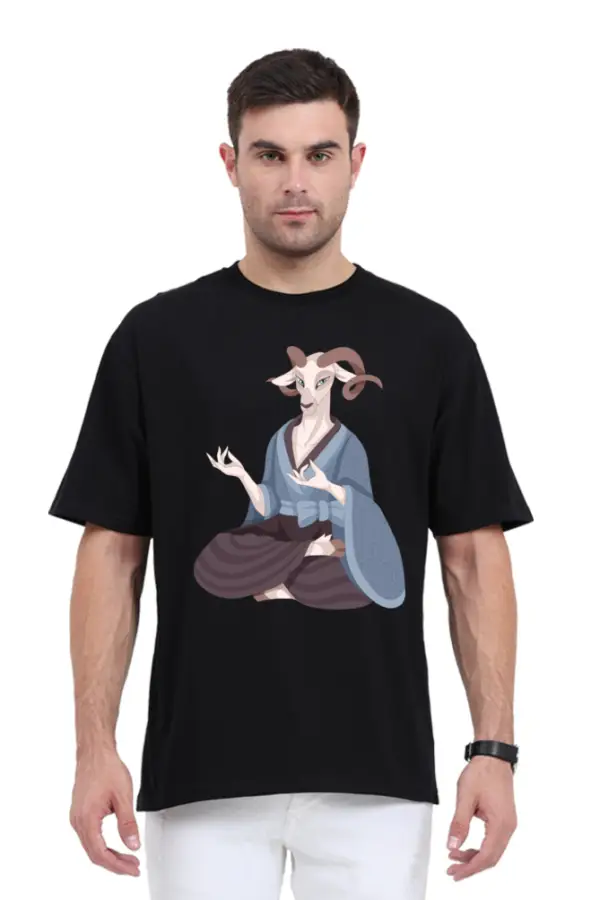 Zen Goat: Unisex Oversized Classic T-Shirt - Image 3