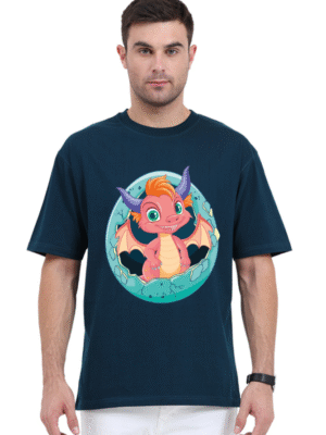 Hatched Dragon: Unisex Oversized Classic T-Shirt