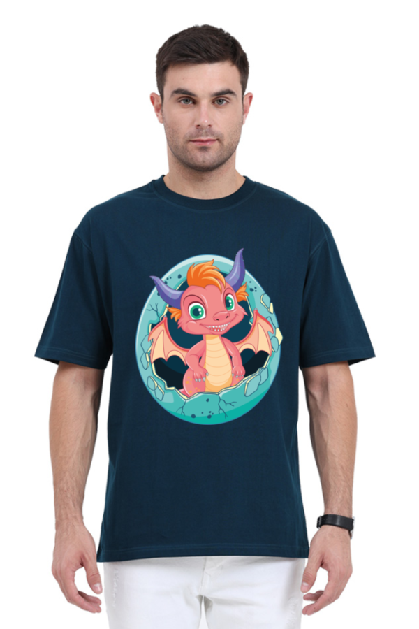 Hatched Dragon: Unisex Oversized Classic T-Shirt