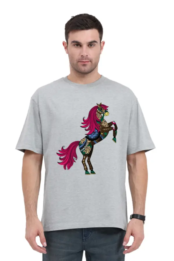 Majestic Horse: Unisex Oversized Classic T-Shirt - Image 5