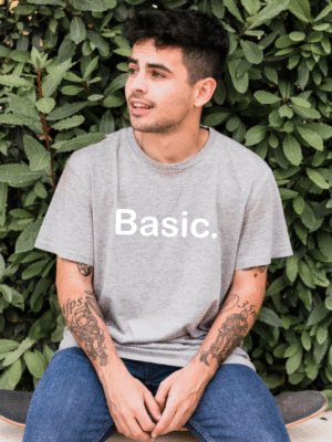 Basic Grey Melange Oversized Unisex T-Shirt – Everyday Comfort