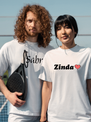 Zinda Dil White Oversized Unisex T-Shirt