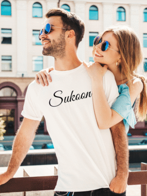Sukoon Oversized Unisex T-Shirt – Pure Comfort in White