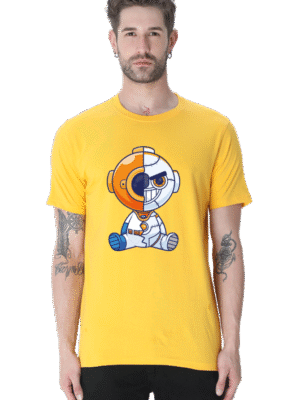 Half-Creepy Robot Unisex Classic T-Shirt – Futuristic & Bold