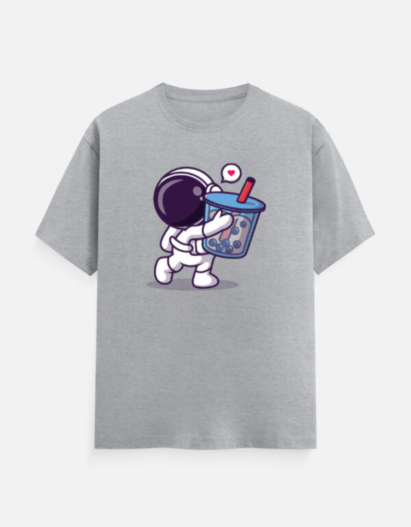Boba Lover Astronaut T-Shirt - Image 3