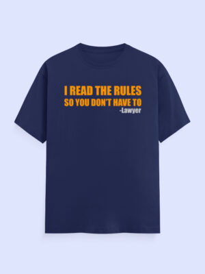 Read The Rules Lawyer T-Shirt