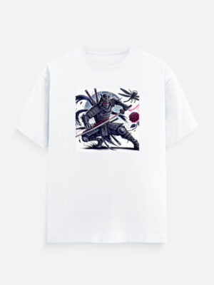 Japanese Warrior In Action T-Shirt