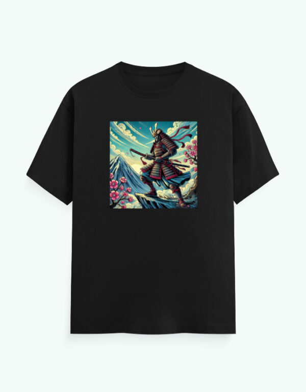Japanese Warrior In The Mountains T-Shirt - Image 2