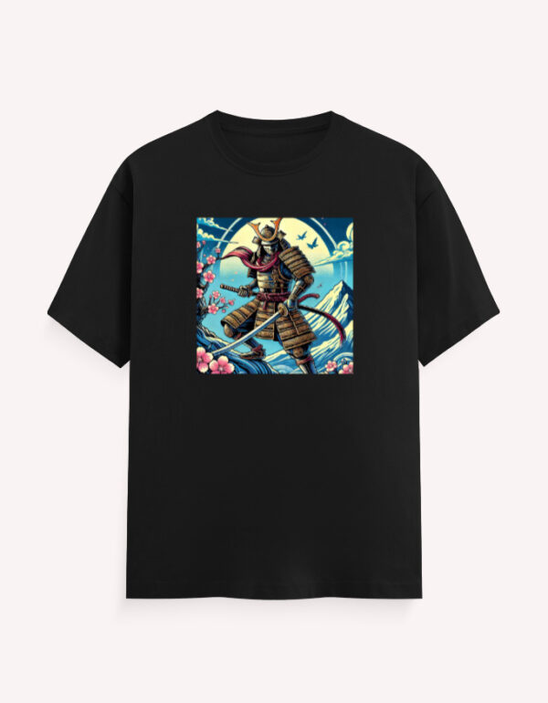 Japanese Warrior Unisex T-Shirt - Image 2
