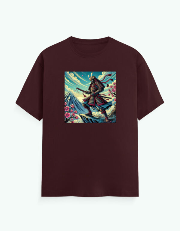 Japanese Warrior In The Mountains T-Shirt - Image 5