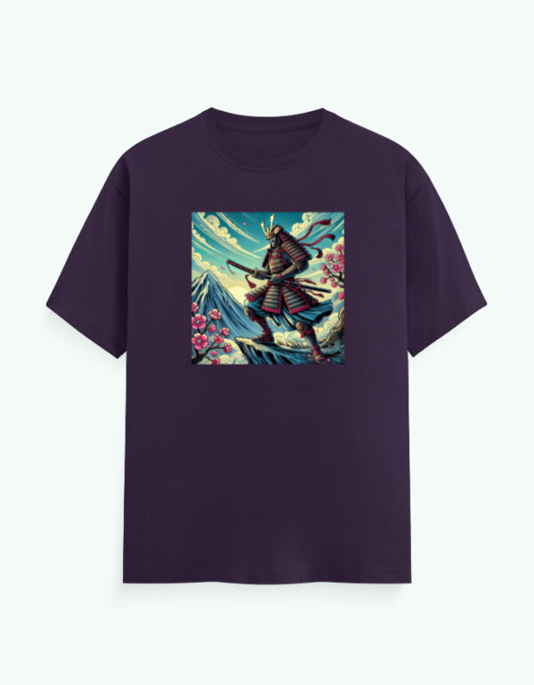 Japanese Warrior In The Mountains T-Shirt - Image 6