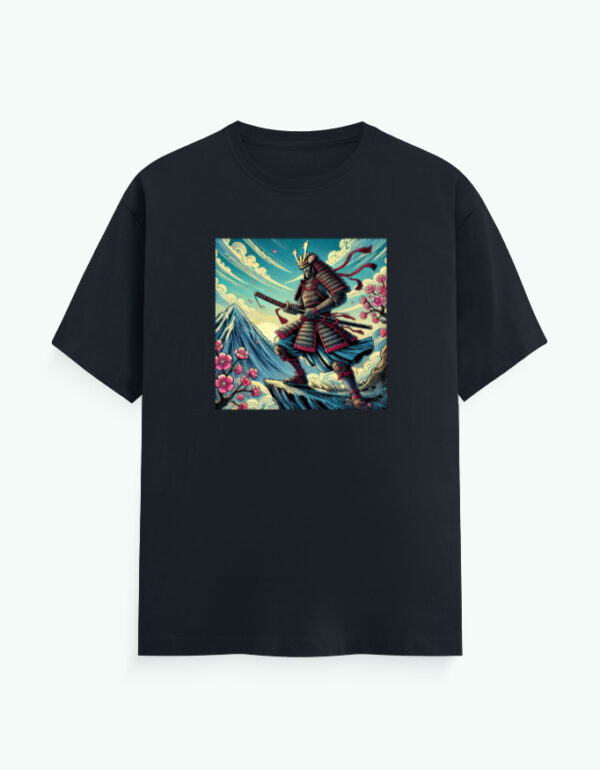 Japanese Warrior In The Mountains T-Shirt - Image 3