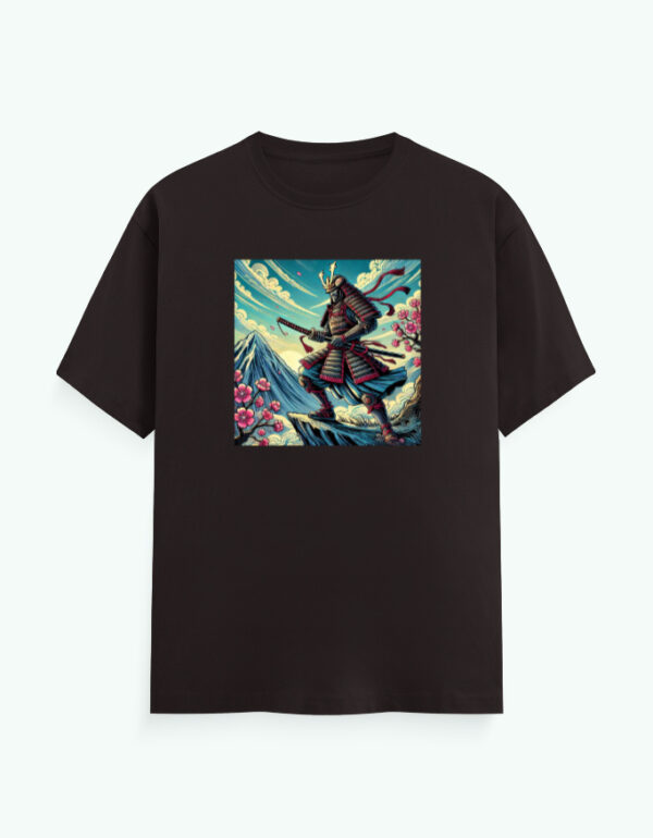 Japanese Warrior In The Mountains T-Shirt - Image 7