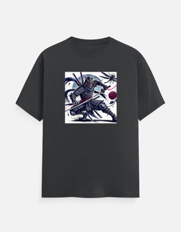 Japanese Warrior In Action T-Shirt - Image 6