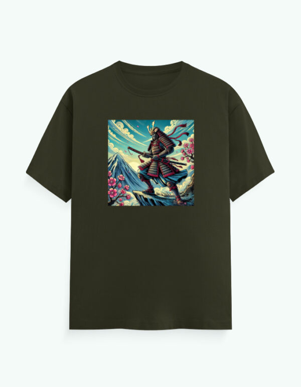 Japanese Warrior In The Mountains T-Shirt - Image 8