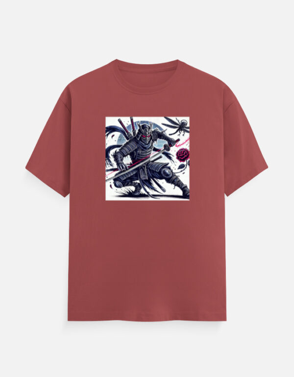 Japanese Warrior In Action T-Shirt - Image 7