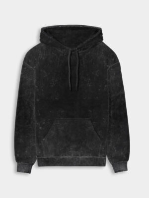 Black Acid Wash Unisex Hoodie