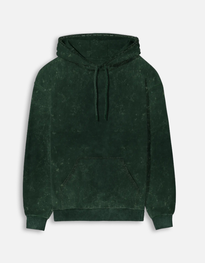 Green Acid Washed Unisex Hoodie