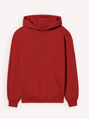 Plain Red Hoodie - 300 GSM - Alfa Goat