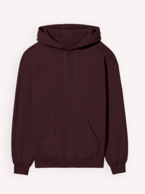 Plain Maroon Hoodie - 300 GSM - Alfa Goat