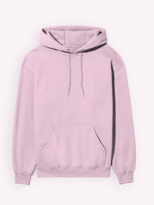 Plain Light Baby Pink Unisex Hoodie - 300 GSM - Alfa Goat