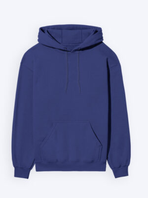 Royal Blue Plain Unisex Hoodie - 300 GSM - Alfa Goat