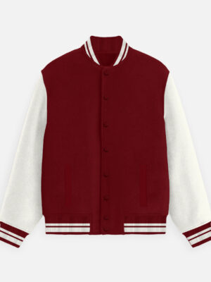 Unisex Red Varsity Jacket - Alfa Goat